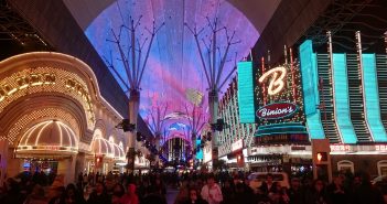 Fremont Street Experience by night Las Vegas